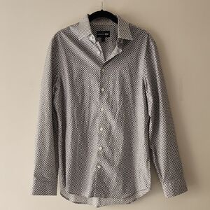 Express Black and White Patterned Men's Shirt